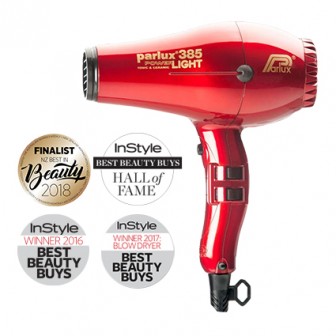 Parlux 385 Power Light Ceramic and Ionic Hair Dryer 2150W - Red