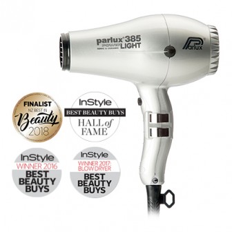 Parlux 385 Power Light Ceramic and Ionic Hair Dryer 2150W - Silver