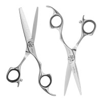 Iceman Mizumi Katani 5.5 Hairdressing Scissors and Thinner Set Silver Iceman Mizumi Katani 5.5 Hairdressing Scissors and Thinner Set Silver