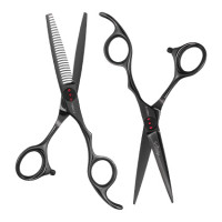 Iceman Mizumi Senshi 5.5 Hairdressing Scissors Thinner Set Black Iceman Mizumi Senshi 5.5 Hairdressing Scissors Thinner Set Black