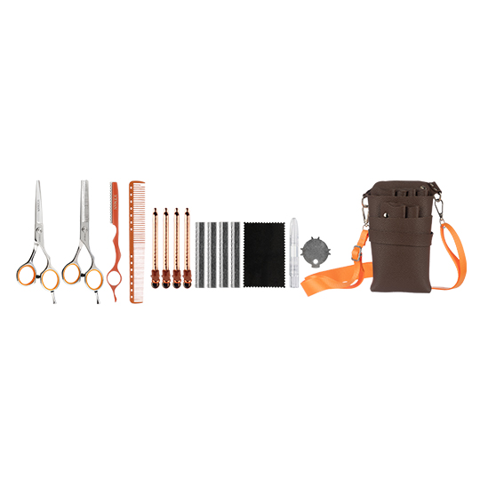 Iceman Style Hunter 5.5 Hairdressing Scissors Set Orange