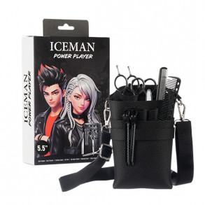 Iceman Power Player 5.5 Hairdressing Scissors Set Black