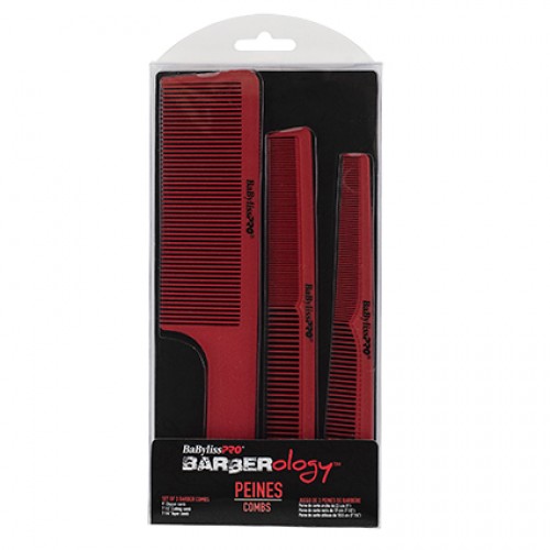 BaBylissPRO Barberology Barbers Comb Set 3pc