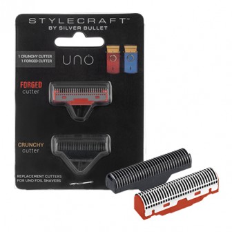 StyleCraft by Silver Bullet Replacement Set of 2 Blades for Uno Shaver
