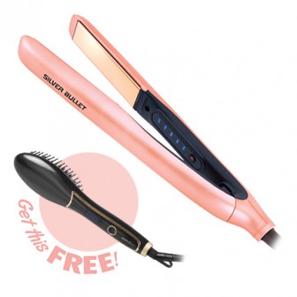 Silver Bullet Titanium 230 Supernova Touch Screen Hair Straightener + Receive FREE Silver Bullet Hybrid Ionic Ceramic Straightening Brush