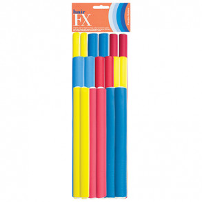 Hair FX Flexible Rods Assorted Pack 18pc