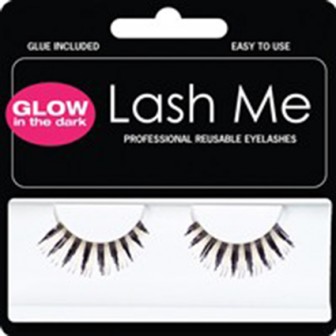Lash Me Glow-In-The-Dark Thick Black Eyelashes