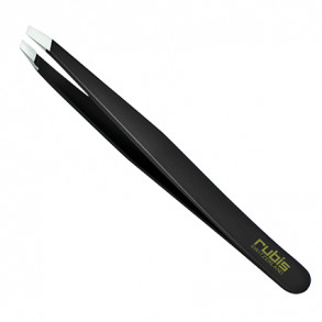 Rubis Classic Slant Black Tweezer