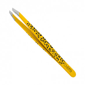Rubis Slant Tweezer Yellow Leopard