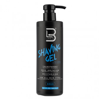 L3VEL3 Shaving Gel Aqua 500ml