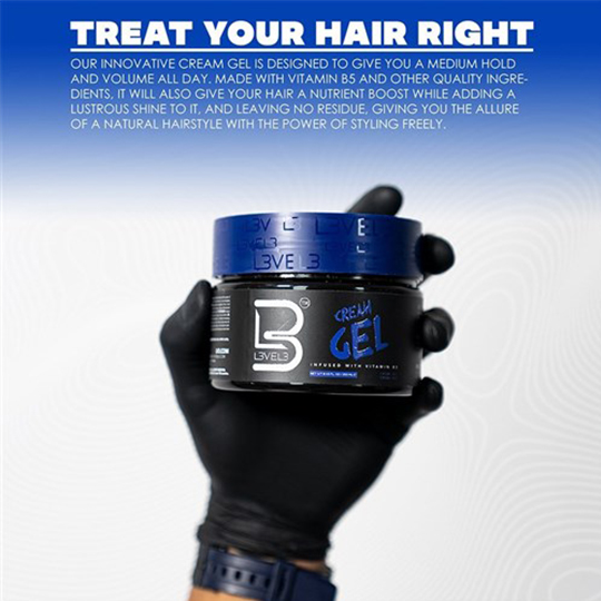 L3VEL3 Cream Hair Gel 500ml