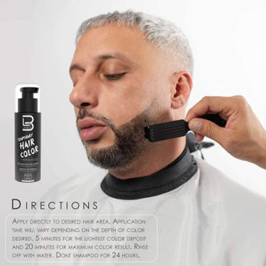 L3VEL3 Temporary Hair and Beard Colour - Black