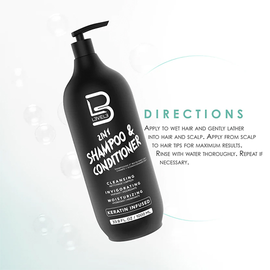 L3VEL3 2 In 1 Shampoo and Conditioner
