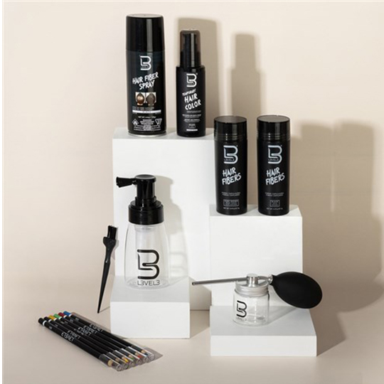 L3VEL3 Hair Fibres - Black