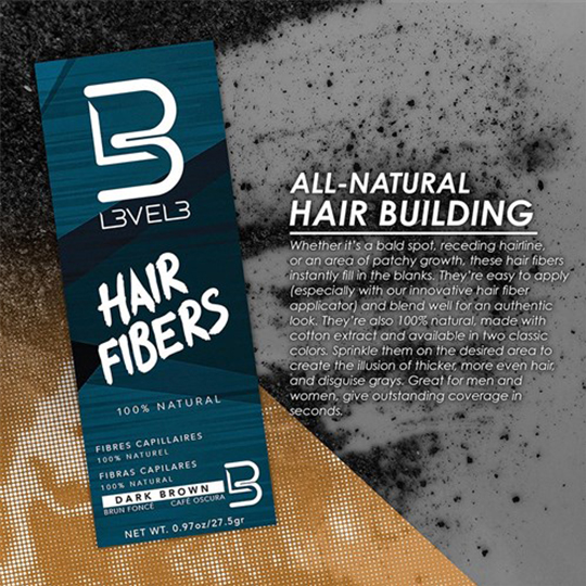 L3VEL3 Hair Fibres - Black