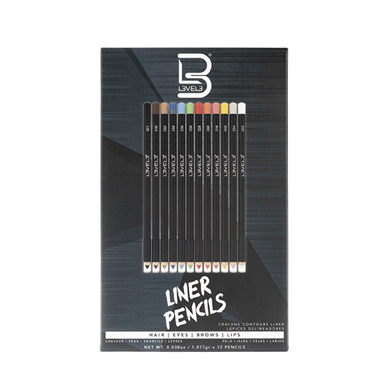 L3VEL3 Liner Pencils Assorted Colours 12pc