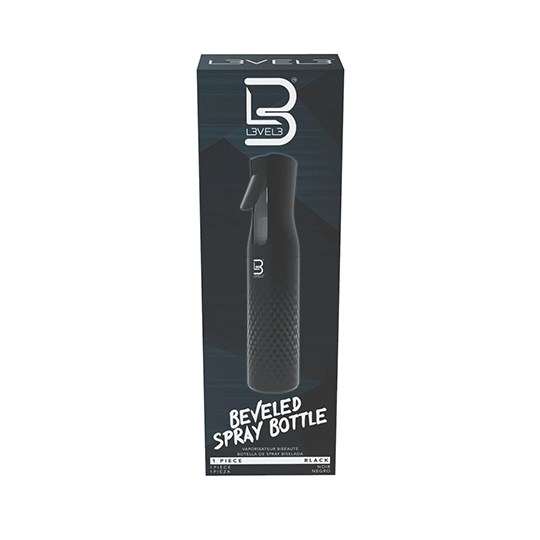 L3VEL3 Beveled Spray Bottle - Black