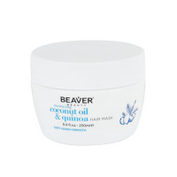Beaver Coconut Oil and Quinoa Moisturising Hair Mask 250ml Beaver Coconut Oil and Quinoa Moisturising Hair Mask 250ml