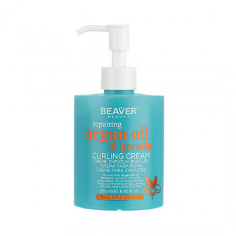 Beaver Argan Oil & Keratin Curling Cream 250ml Beaver Argan Oil & Keratin Curling Cream 250ml