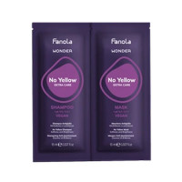 Fanola Wonder Extra Care No Yellow Shampoo & Mask 15ml Sachet Fanola Wonder Extra Care No Yellow Shampoo & Mask 15ml Sachet