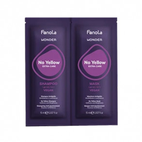 Fanola Wonder Extra Care No Yellow Shampoo & Mask 15ml Sachet