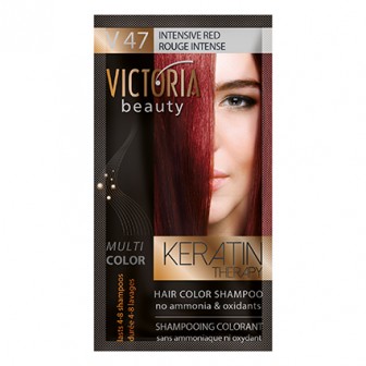 Victoria Beauty V47 Intense Red Shampoo 6pc x 40ml
