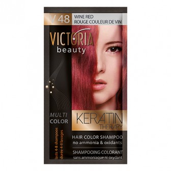 Victoria Beauty V48 Wine Red Shampoo 6pc x 40ml