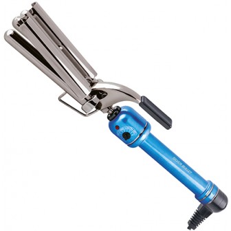 Silver Bullet Blue Titanium Triple Barrel Curling Iron