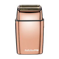 BaBylissPRO Rose Gold FX02 Cordless Metal Double Foil Shaver BaBylissPRO Rose Gold FX02 Cordless Metal Double Foil Shaver