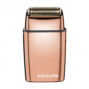 BaBylissPRO Rose Gold FX02 Cordless Metal Double Foil Shaver
